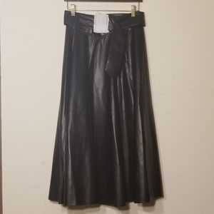 Zara faux leather skirt